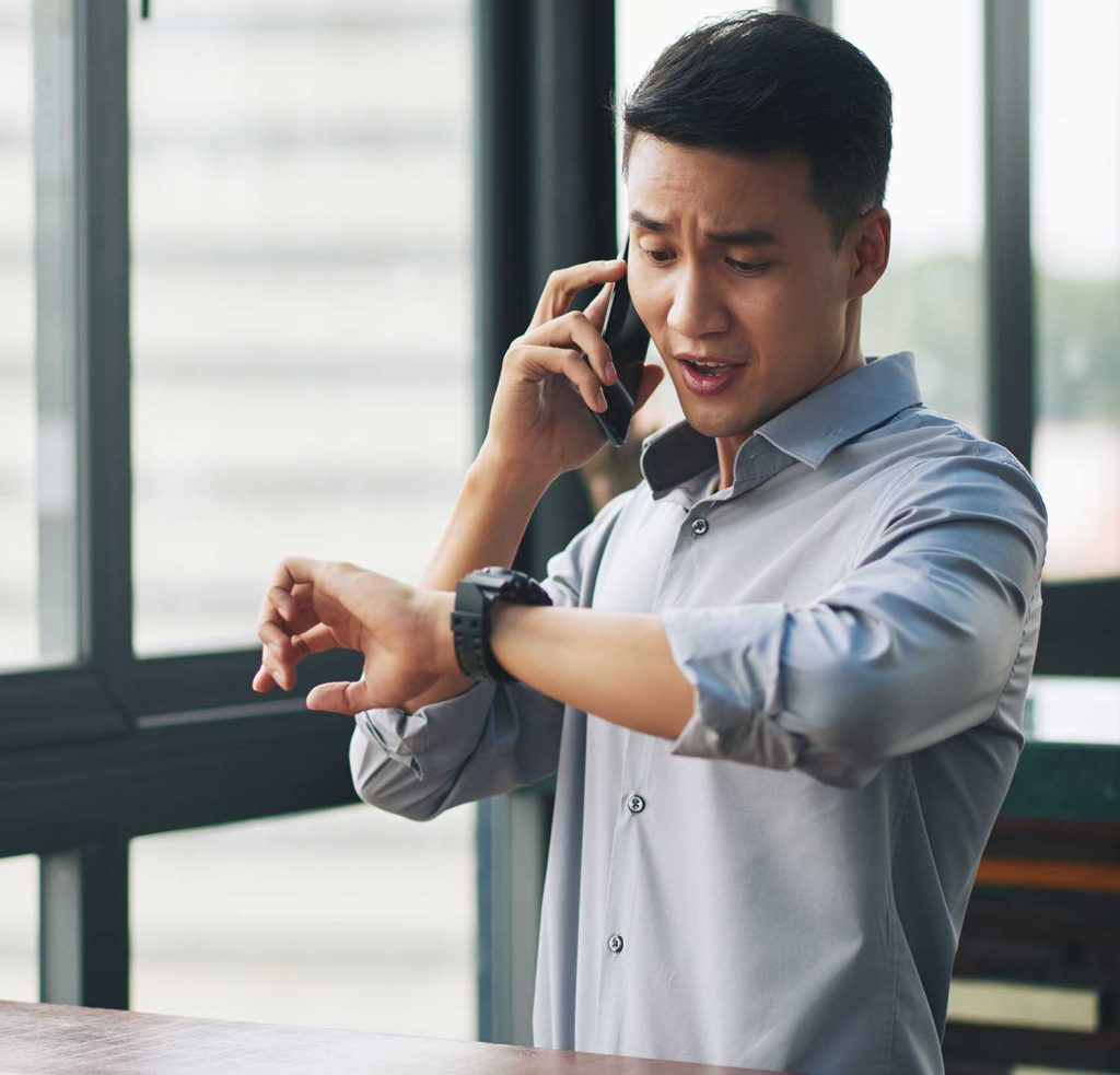 Man Talking on mobile phone